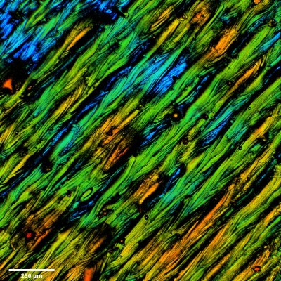 Surface of 3D printed steel